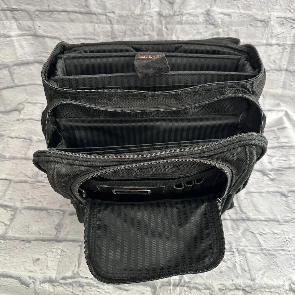 Tumi Alpha Ballistic Briefpack Nylon Canvas Laptop Organizer Briefcase Backpack